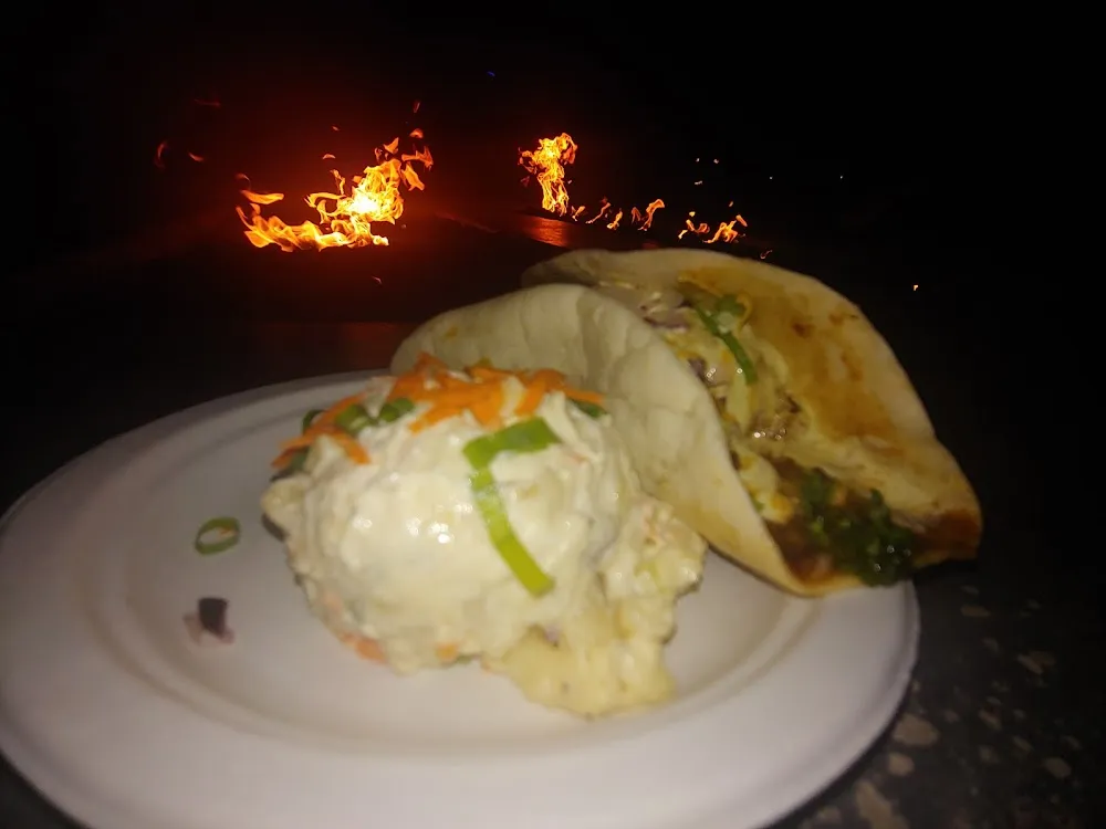 Grilled Ono Tacos and Mac Salad
